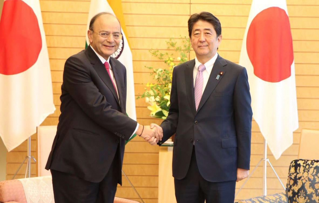 Narendra Modi with Shinzō Abe Japan Prime Mnister