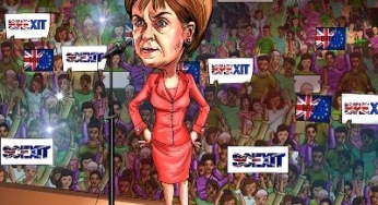 The woman behind calls for ‘Scexit’