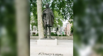 Gandhi statue graffiti evokes diaspora hurt