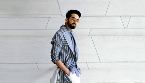 Ayushmann Khurrana celebrates being back on Bollywood sets