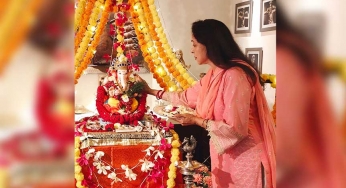 Ganpati Visarjan: Hema Malini and family bid adieu to Bappa