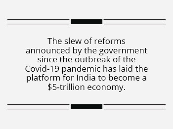 Self-Reliant India paves its way to the 5-trn GDP dream